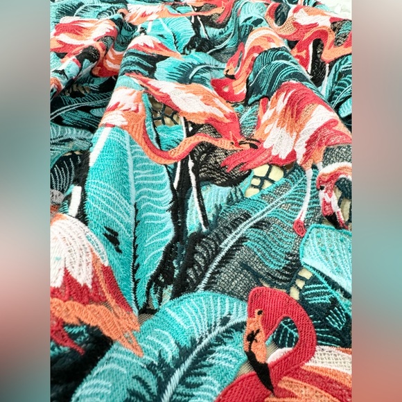 Elle Sasson Flamingo Tropical Print Dress, Size 2US/34UK A-Line Retails $995 - Picture 6 of 12